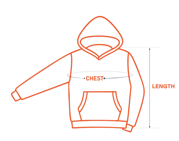 Kids 3D Hoodie size guide Kids 3D Hoodie size guide